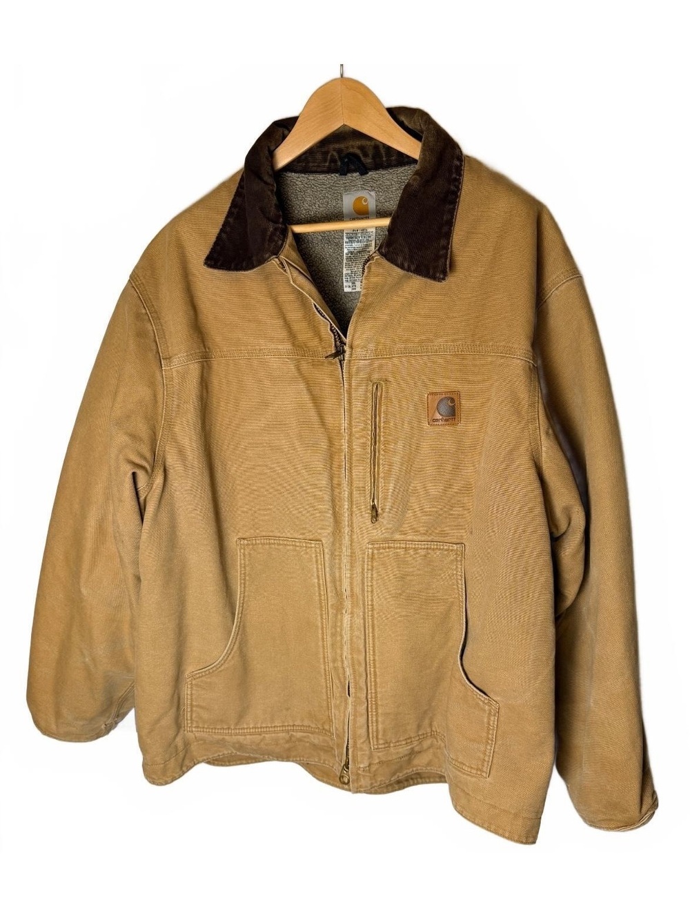 Carhartt Men's 2XL Tan Work Jacket Style 100062 Original - Picture 2 of 5